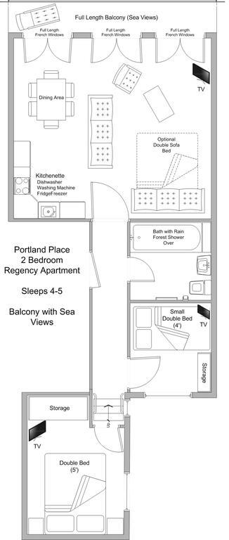 Portland Place Apartment Brighton ภายนอก รูปภาพ